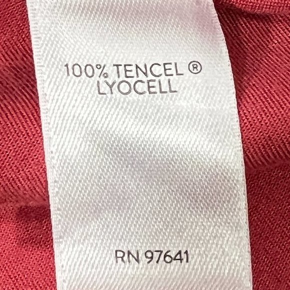 J. Jill Tencel Long Sleeve Terracotta Red Lace-Up Front Blouse Top Size … - Picture 8 of 9